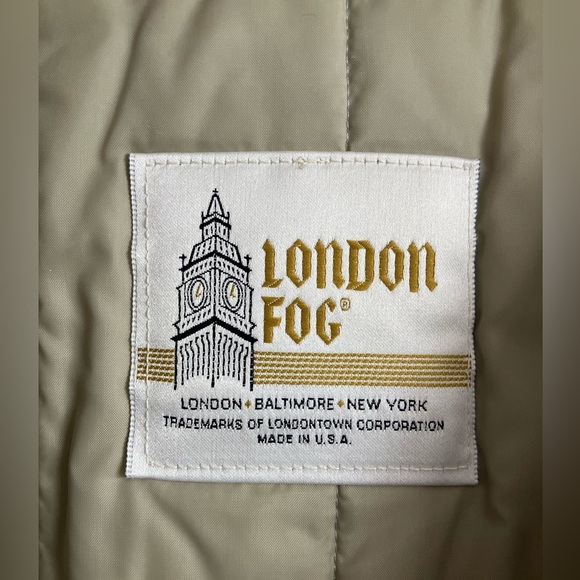 London Fog “Thinsulate” Women’s Trench Coat, 14 P, Khaki, Removable Liner - Picture 2 of 13